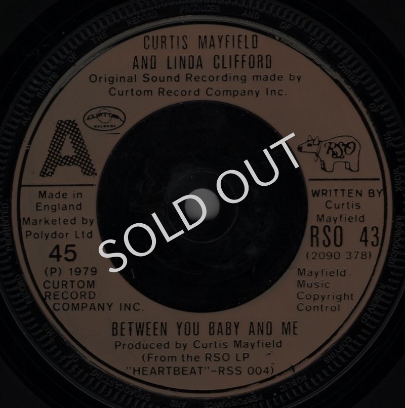 画像1: CURTIS MAYFIELD AND LINDA CLIFFORD / CURTIS MAYFIELD - BETWEEN YOU BABY AND ME / YOU'RE SO GOOD TO ME  (1)