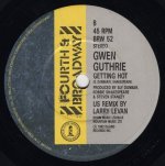 画像2: GWEN GUTHRIE - SEVENTH HEAVEN / GETTING HOT (US REMIX BY LARRY LEVAN)  (2)