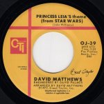 画像2: DAVID MATTHEWS - THEME FROM STAR WARS / PRINCESS LEIA'S THEME (FROM STAR WARS)  (2)