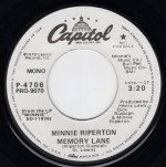 画像2: MINNIE RIPERTON - MEMORY LANE (STEREO) / MEMORY LANE (MONO)  (2)