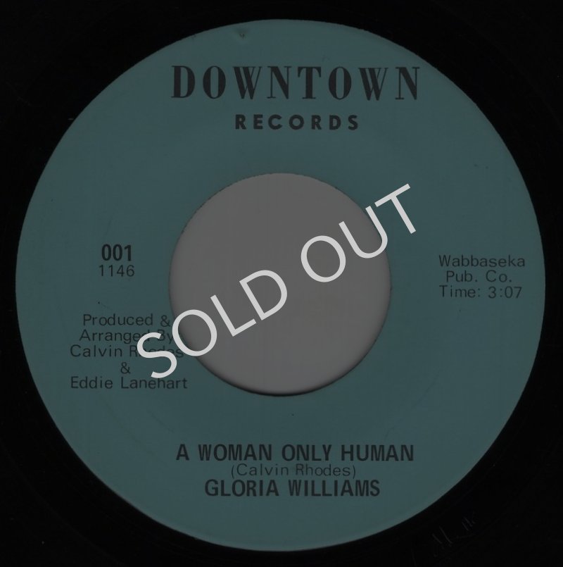 画像1: GLORIA WILLIAMS - A WOMAN ONLY HUMAN / SISTER FUNK  (1)