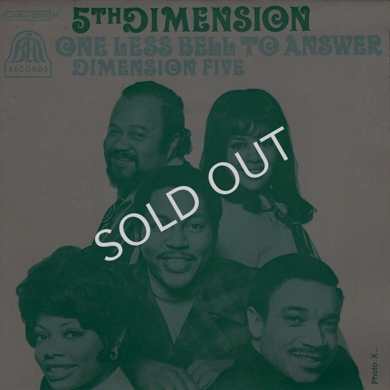 画像1: THE 5TH DIMENSION - ONE LESS BELL TO ANSWER / DIMENSION FIVE  (1)