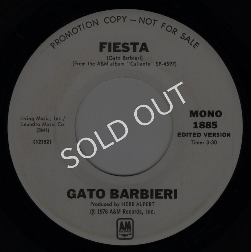 画像1: GATO BARBIERI - FIESTA (EDITED VERSION) (MONO) / FIESTA (EDITED VERSION) (STEREO)  (1)