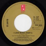 画像2: THE O'JAYS - I LOVE MUSIC (PART I) / I LOVE MUSIC (PART II)  (2)