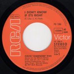 画像2: EVELYN ”CHAMPAGNE” KING - I DON'T KNOW IF IT'S RIGHT / WE'RE GOING TO A PARTY  (2)