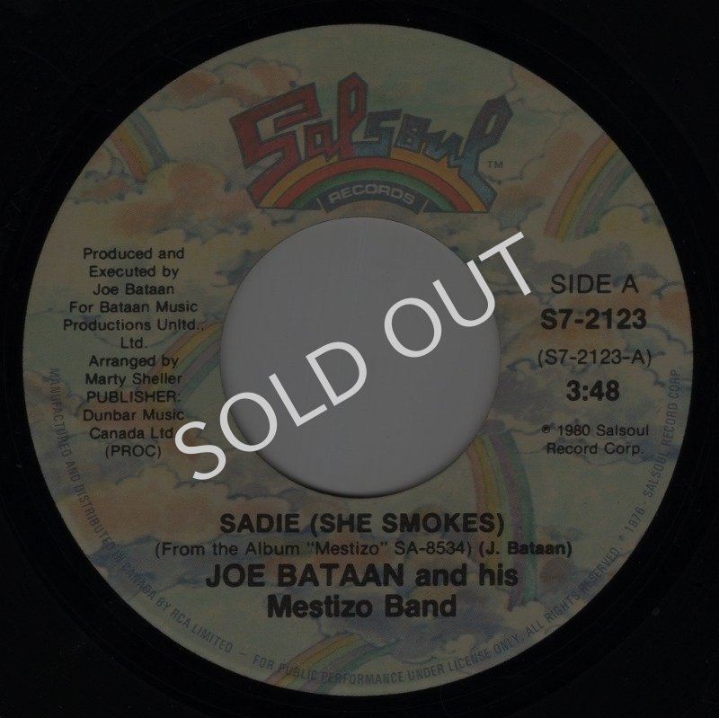 画像1: JOE BATAAN AND HIS MESTIZO BAND - SADIE (SHE SMOKES) / LATIN LOVER  (1)