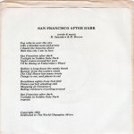 画像2: MERL SAUNDERS - SAN FRANCISCO AFTER DARK / COME TO ME  (2)