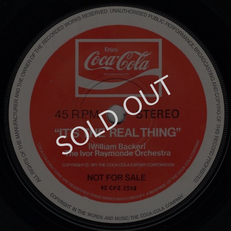 画像1: THE IVOR RAYMONDE ORCHESTRA / THE NEW SEEKERS - IT'S THE REALTHING / BUY THE WORLD A COKE  (1)