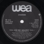 画像2: CHANGE - YOU ARE MY MELODY (EDIT) / THE GLOW OF LOVE  (2)