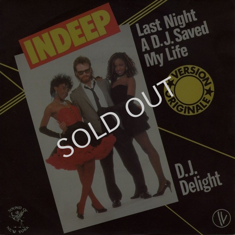 画像1: INDEEP - LAST NIGHT A D.J. SAVED MY LIFE / D.J. DELIGHT   (1)