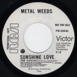 画像1: METAL WEEDS - SUNSHINE LOVE (AM VERSION) / SUNSHINE LOVE (DISCO VERSION)  (1)