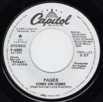 画像1: PAGES - COME ON HOME (STEREO) / COME ON HOME (MONO)  (1)