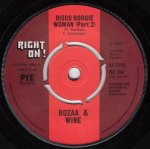 画像2: ROZAA & WINE - DISCO BOOGIE WOMAN (PART 1) / DISCO BOOGIE WOMAN (PART 2)  (2)