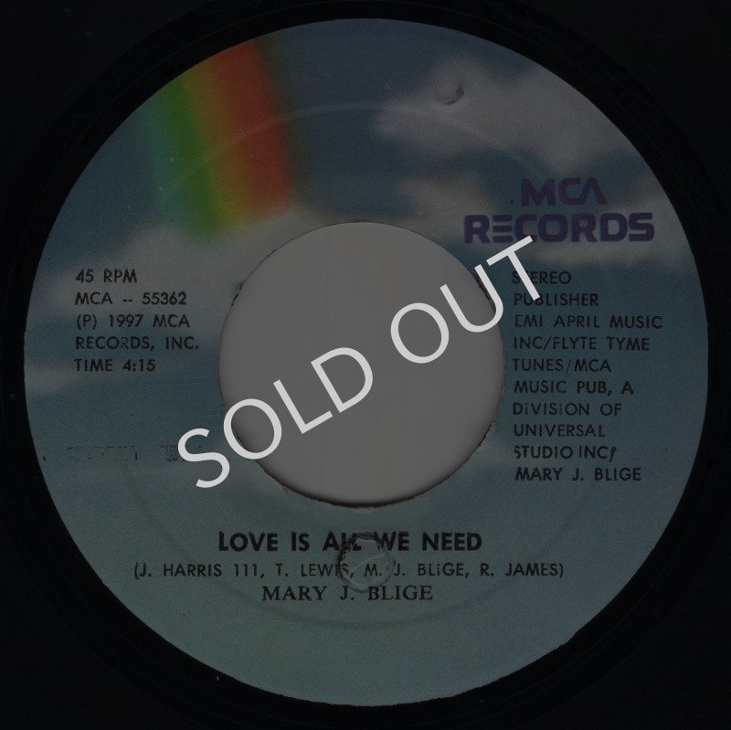 画像1: MARY J. BLIGE - ‎LOVE IS ALL WE NEED / I CAN LOVE YOU  (1)