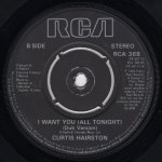 画像2: CURTIS HAIRSTON - I WANT YOU (ALL TONIGHT) / I WANT YOU (ALL TONIGHT) (DUB VERSION)  (2)