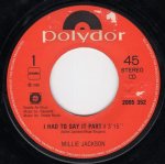 画像2: MILLIE JACKSON - I HAD TO SAY IT (PART I) / I HAD TO SAY IT (PART II)  (2)