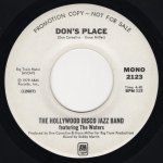 画像1: HOLLYWOOD DISCO JAZZ BAND FEATURING THE WATERS - DON'S PLACE (MONO) / DON'S PLACE (STEREO)  (1)