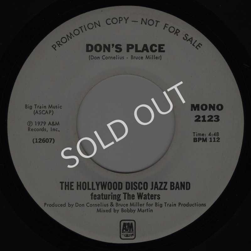 画像1: HOLLYWOOD DISCO JAZZ BAND FEATURING THE WATERS - DON'S PLACE (MONO) / DON'S PLACE (STEREO)  (1)