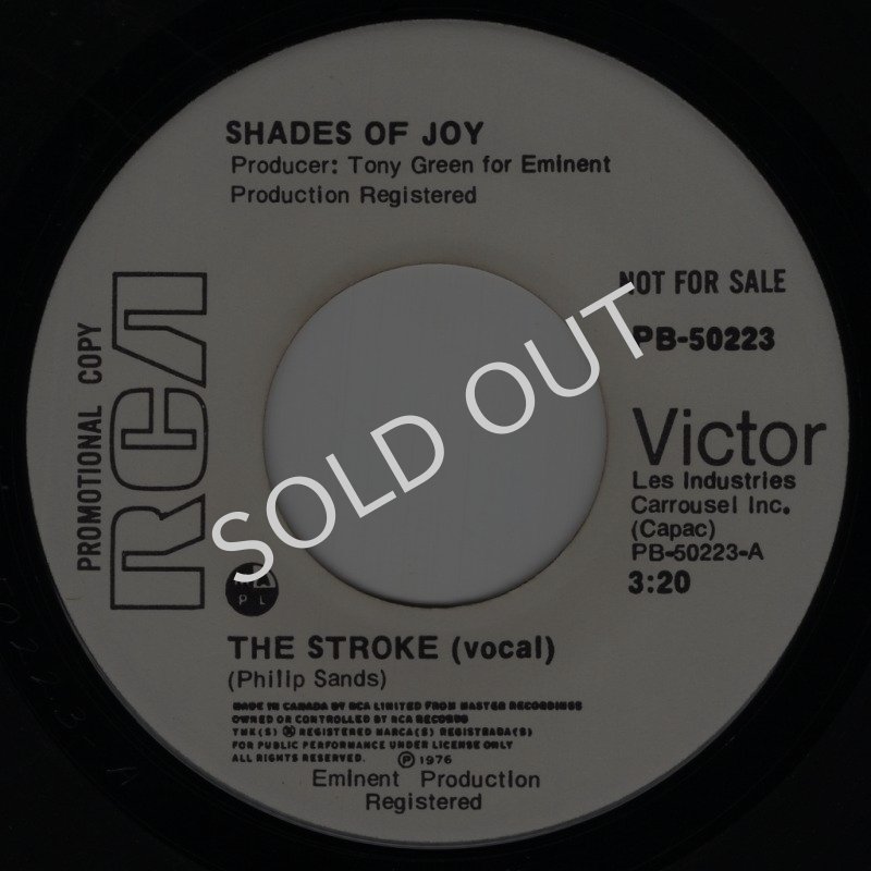 画像1: SHADES OF JOY - THE STROKE (VOCAL) / THE STROKE (INSTRUMENTAL)  (1)