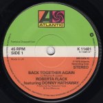 画像1: ROBERTA FLACK FEATURING DONNY HATHAWAY - BACK TOGETHER AGAIN / ONLY HEAVEN CAN WAIT  (1)