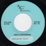 画像1: BENJAMIN HITT - WHAT A DIFFERENCE / STAYIN'' ALIVE  (1)