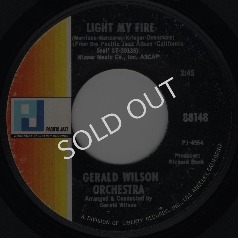 画像1: GERALD WILSON ORCHESTRA - LIGHT MY FIRE / CALIFORNIA SOUL  (1)