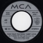 画像2: TEDDY RILEY FEATURING TAMMY LUCAS - IS IT GOOD TO YOU (ON THE RADIO MIX) / IS IT GOOD TO YOU (INSTRUMENTAL)  (2)