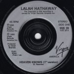 画像2: LALAH HATHAWAY - HEAVEN KNOWS (7" VERSION) / U-GODIT GOWIN' ON  (2)