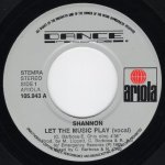 画像2: SHANNON - LET THE MUSIC PLAY (VOCAL) / LET THE MUSIC PLAY (DUB VERSION)  (2)