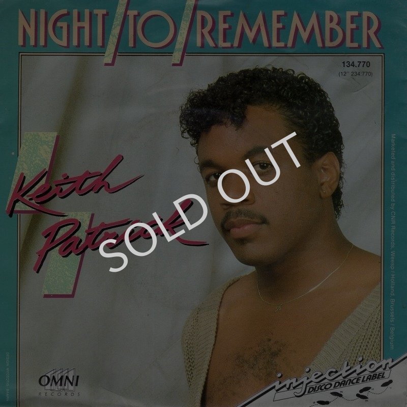 画像1: KEITH PATRICK - NIGHT TO REMEMBER / NIGHT TO REMEMBER (INSTRUMENTAL)  (1)