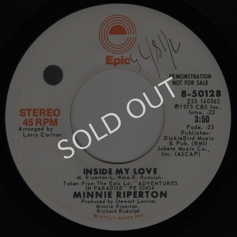 画像1: MINNIE RIPERTON - INSIDE MY LOVE (STEREO) / INSIDE MY LOVE (MONO)  (1)