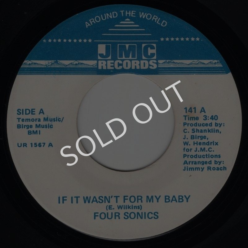 画像1: THE FOUR SONICS - IF IT WASN'T FOR MY BABY / THERE'S NO LOVE  (1)