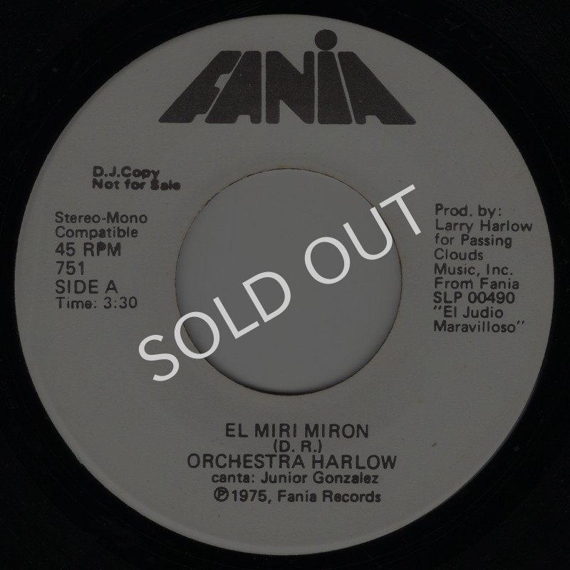 画像1: ORCHESTRA HARLOW - EL MIRI MIRON / LATIN ROOTS  (1)