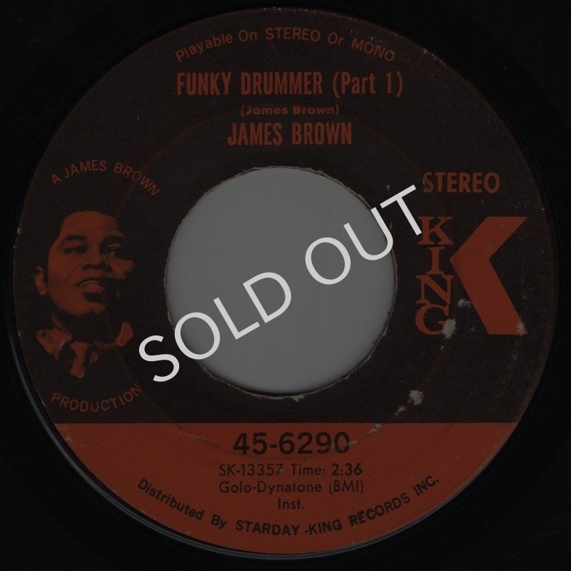 画像1: JAMES BROWN - FUNKY DRUMMER (PART 1) / FUNKY DRUMMER (PART 2)  (1)