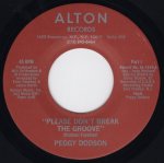 画像1: PEGGY DODSON - PLEASE DON'T BREAK THE GROOVE (PART I) / PLEASE DON'T BREAK THE GROOVE (PART II)  (1)