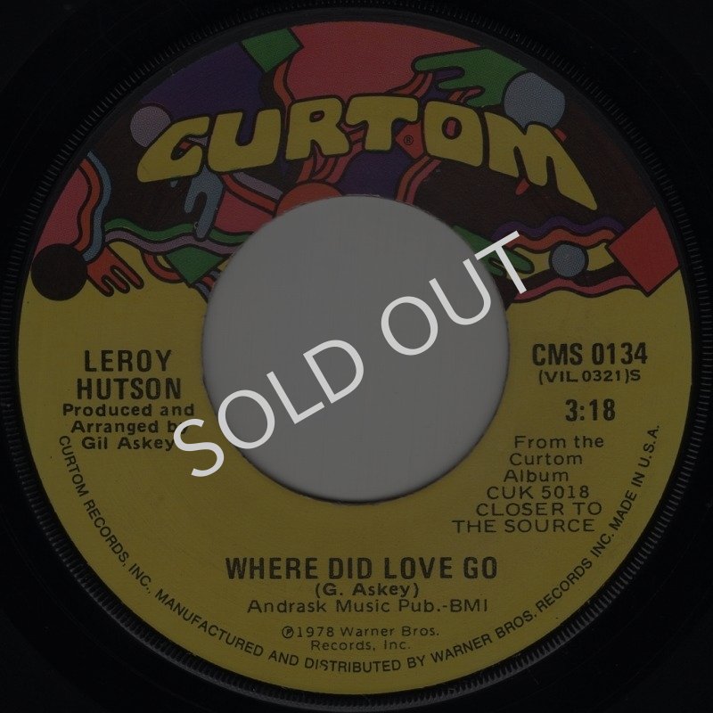 画像1: LEROY HUTSON - WHERE DID LOVE GO / YOU'RE A WINNER  (1)