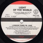 画像2: LIGHT OF THE WORLD / BEGGAR & CO - LONDON TOWN '85 (EDIT) / (SOMEBODY) HELP ME OUT (EDIT)  (2)