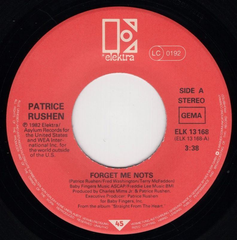 PATRICE RUSHEN - FORGET ME NOTS / (SHE WILL) TAKE YOU DOWN TO LOVE 